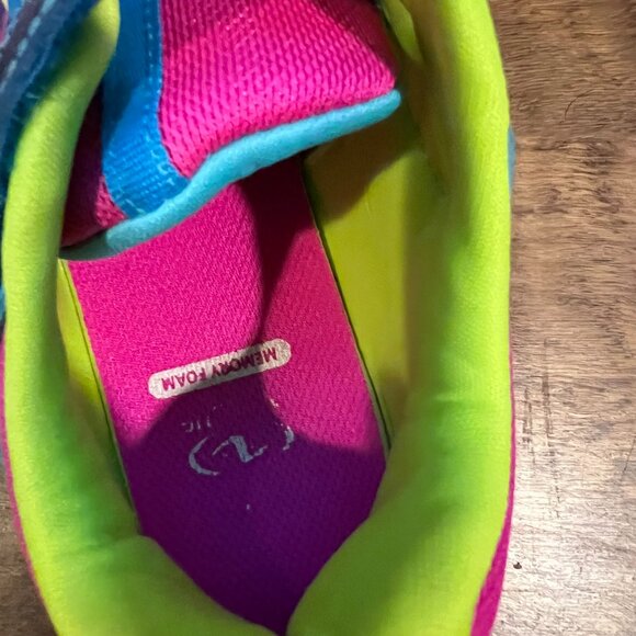 Athletic Works Blue and Pink Kids Sneakers light up AK - Picture 6 of 7